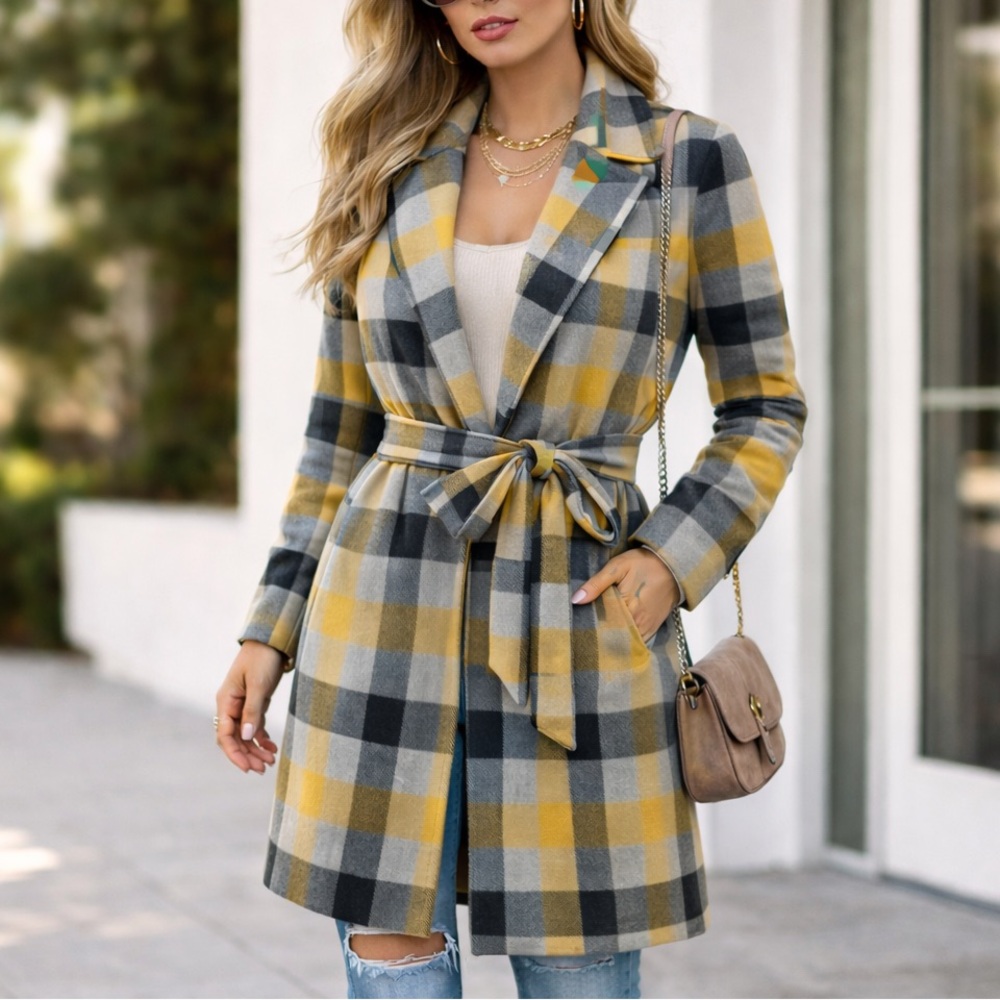 Maison Cinqcent Plaid Women’s Coat